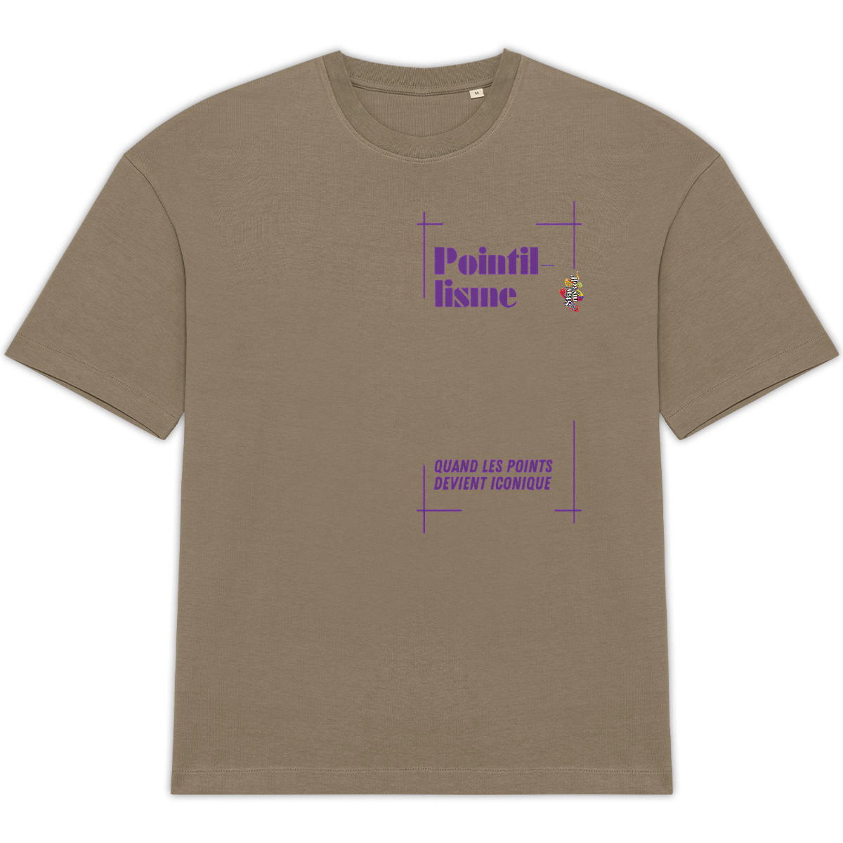 Image back T-shirt Oversize - Tableau 3D - Points Iconiques