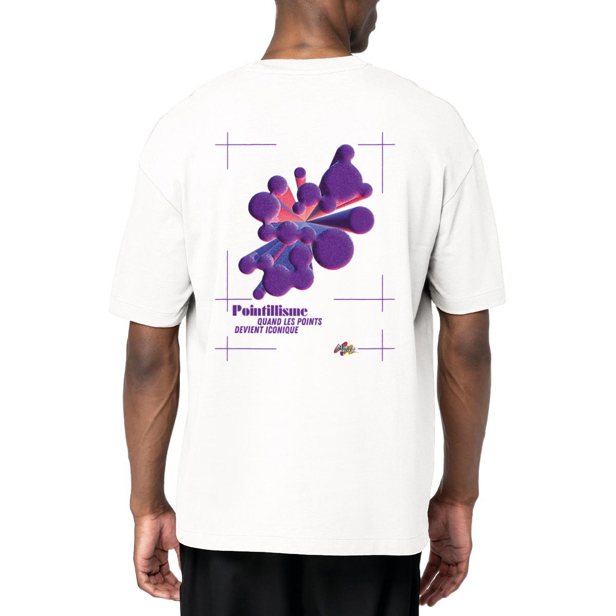 Image front T-shirt Oversize - Tableau 3D - Points Iconiques