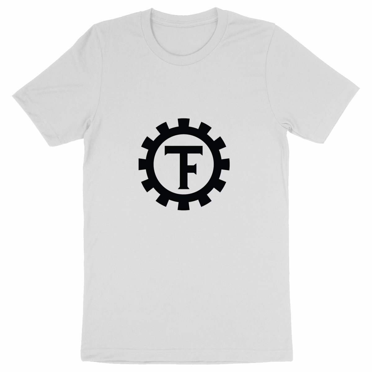 Image front T(F)-skjorta med stort tryck (svart logo)