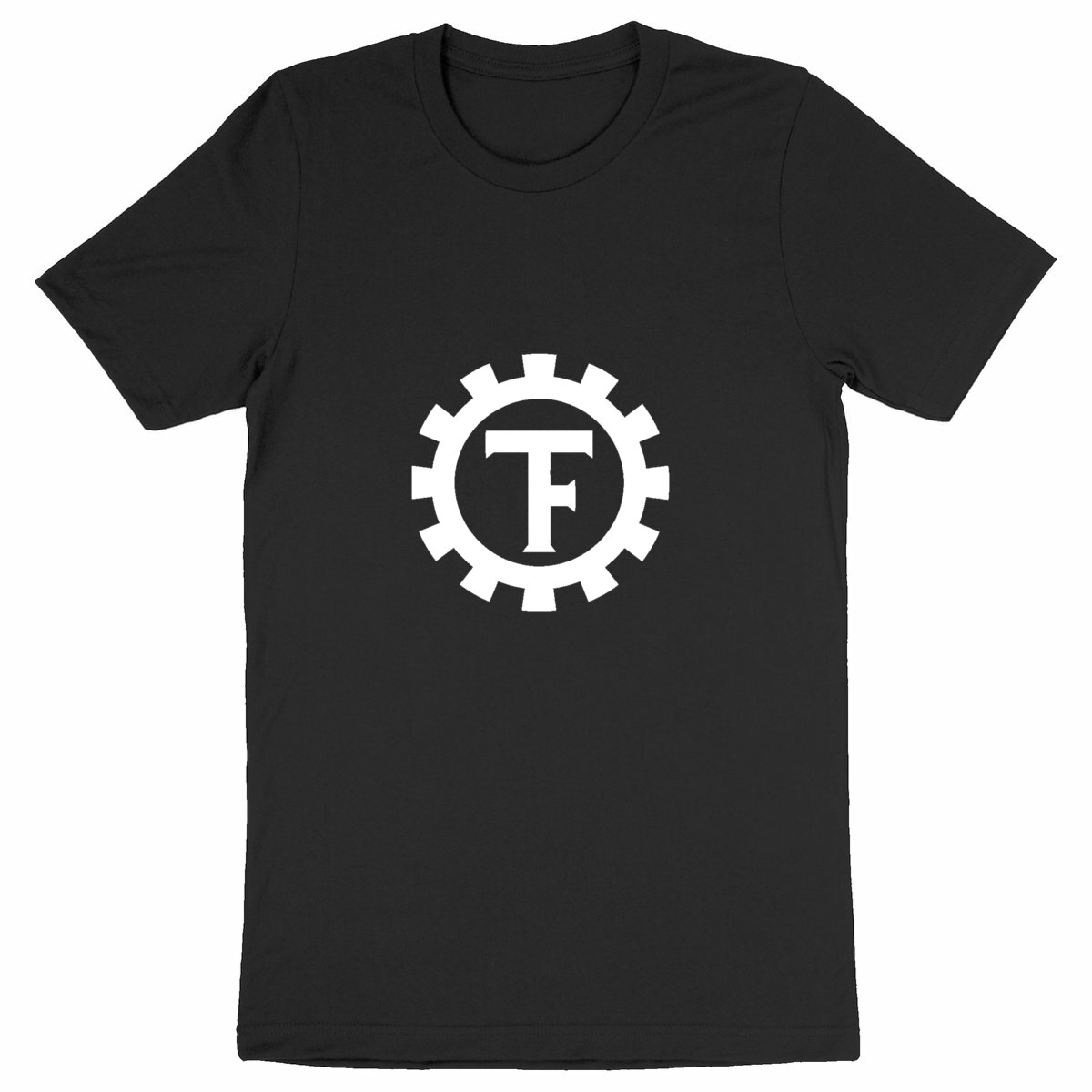 Image front T(F)-skjorta med stort tryck (vit logo)