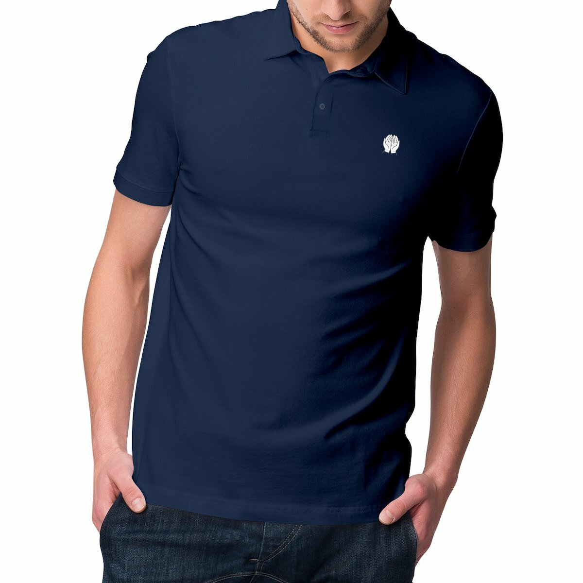 Polo Léger Homme “SABR. SHUKR. SALAH.” — Éthique & Foi