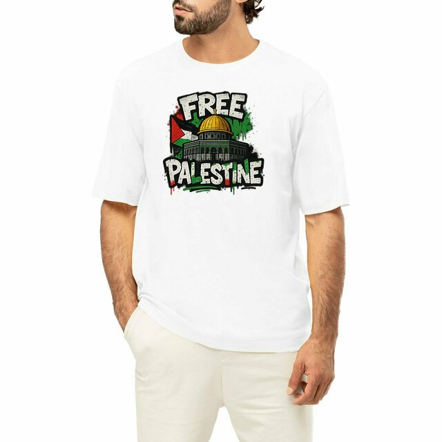 T-shirt Unisexe Oversized FREE PALESTINE