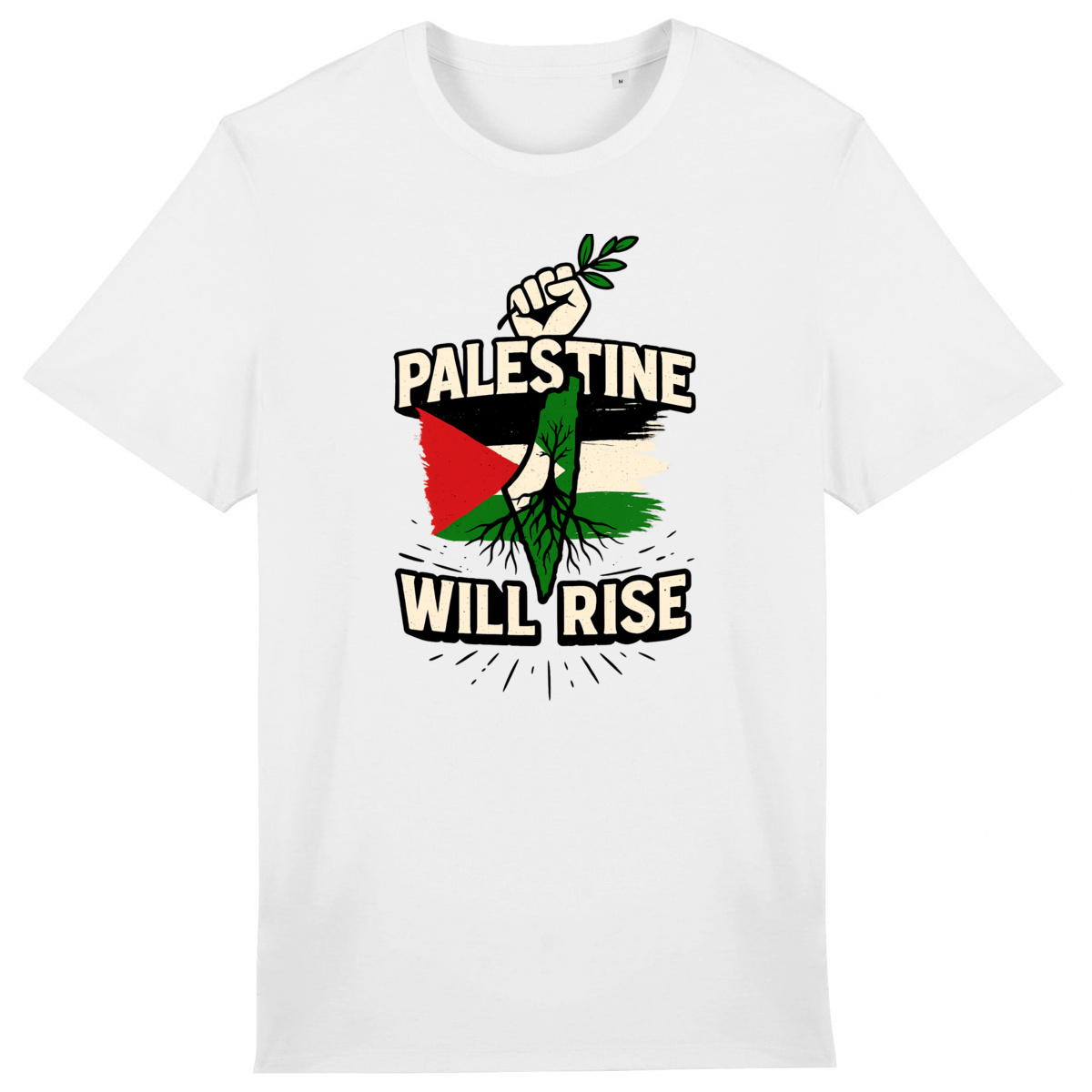 T-shirt unisexe léger free palestine - Image