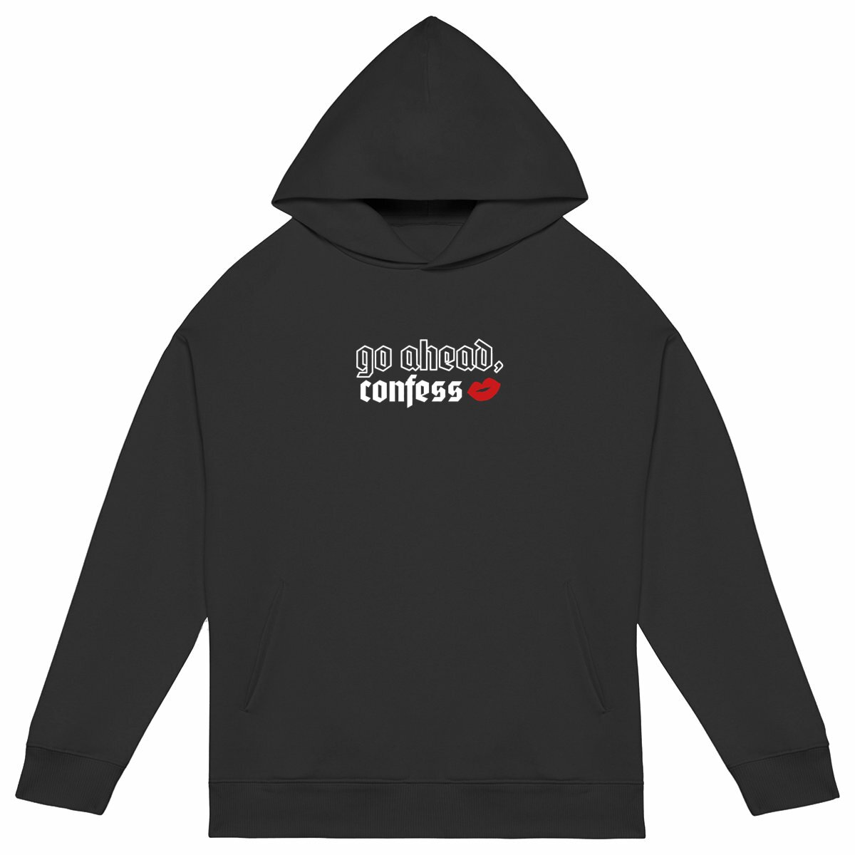 Image back confess oversize hoodie