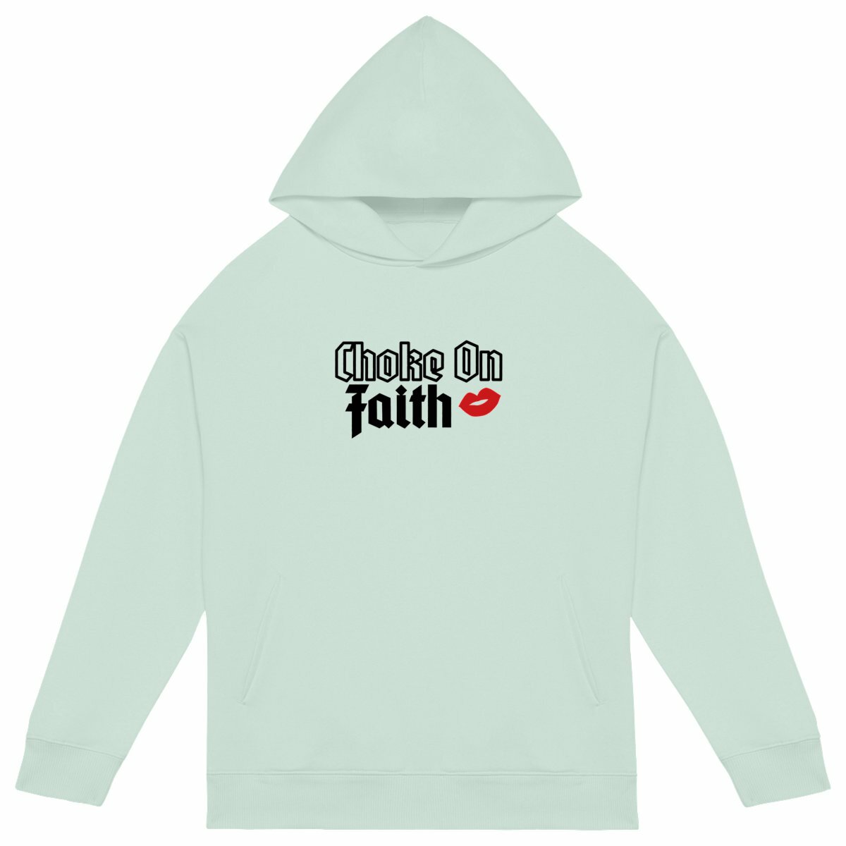 Image front faith oversize hoodie