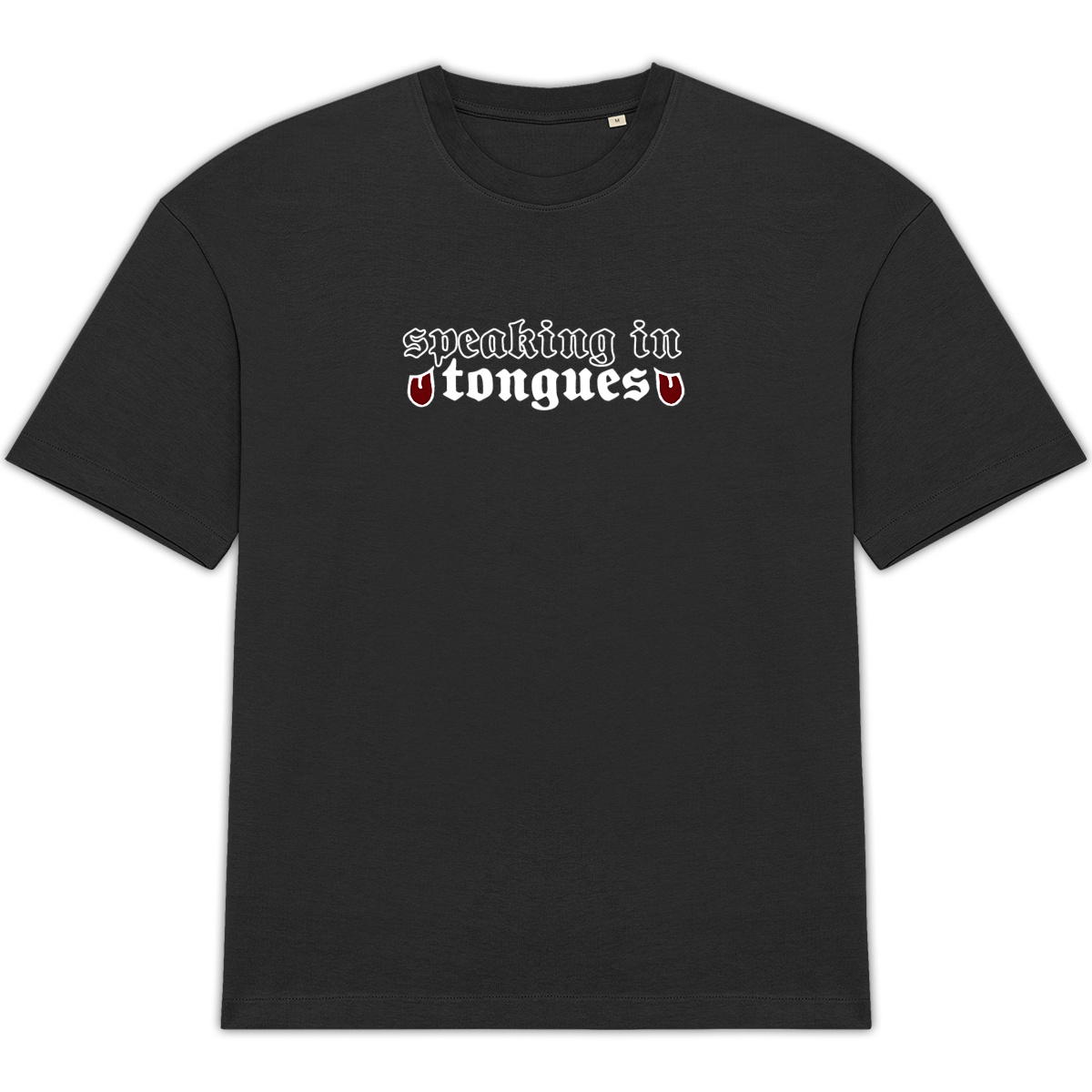 Image front speaking oversize tee