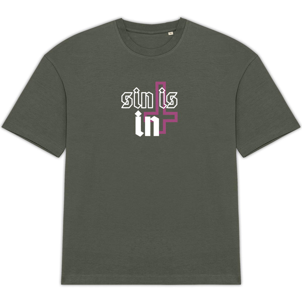 Image front sin is IN oversize tee