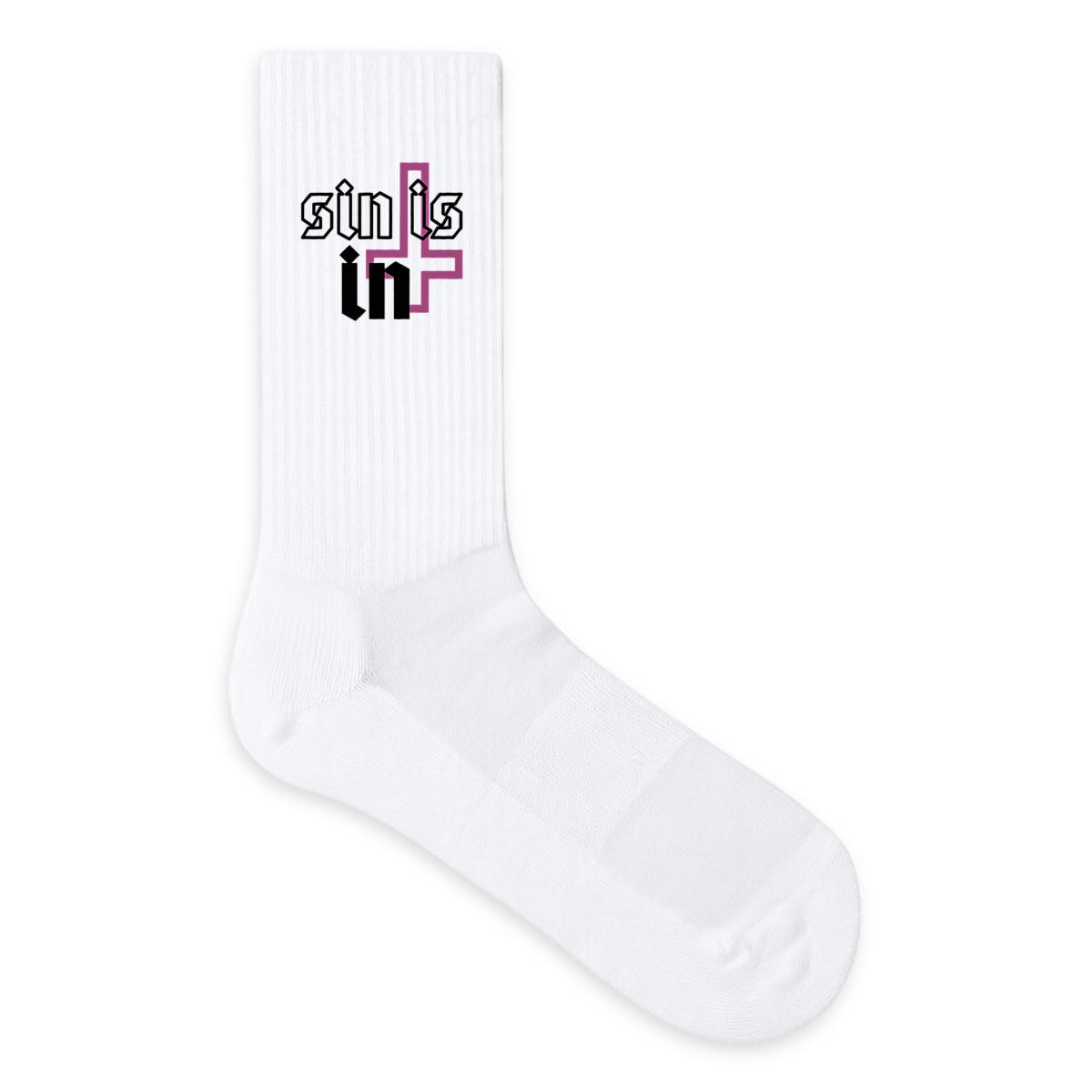 Image front sin is IN socks