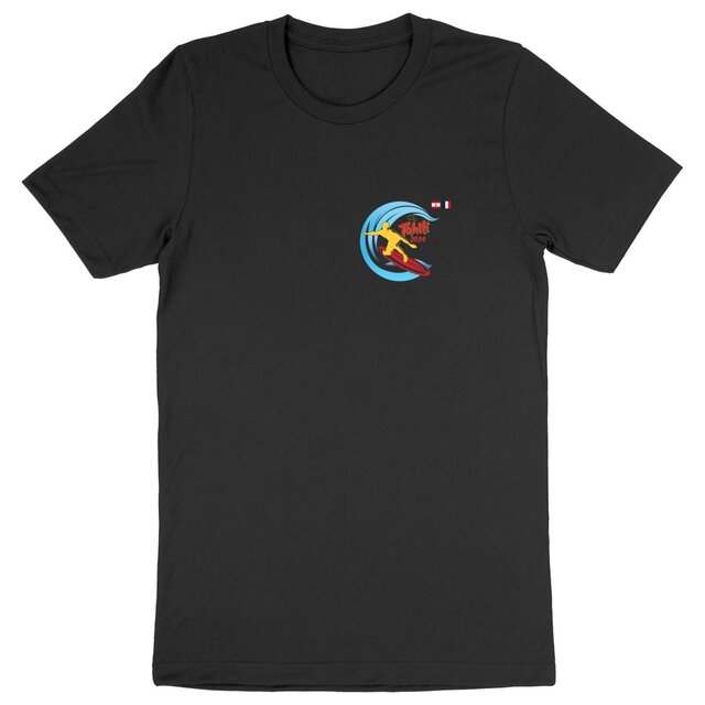 Image back 2024 Surf Tahiti Teahupoo T-shirt unisexe léger premium