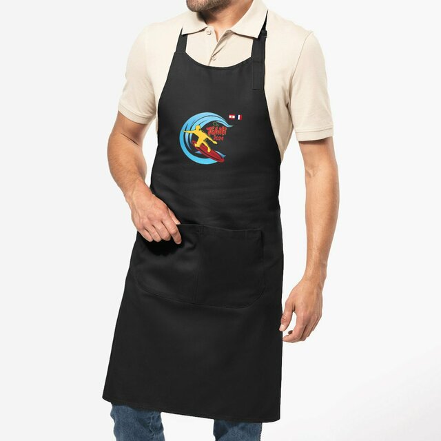 Image front Tablier surf Tahiti 2024 Teahupoo surfeur