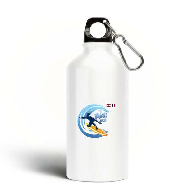 Image back 2024 Surf Tahiti Teahupoo Bouteille en aluminium premium surfeur