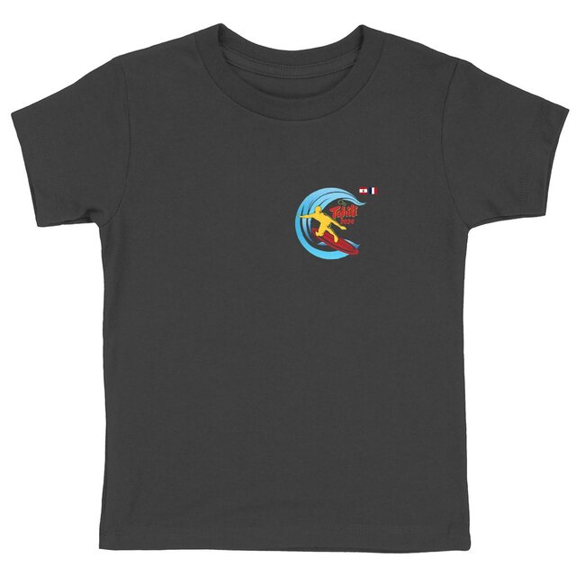 Image back 2024 Tahiti surf Teahupoo T-shirt Enfant Premium Plus surfeur