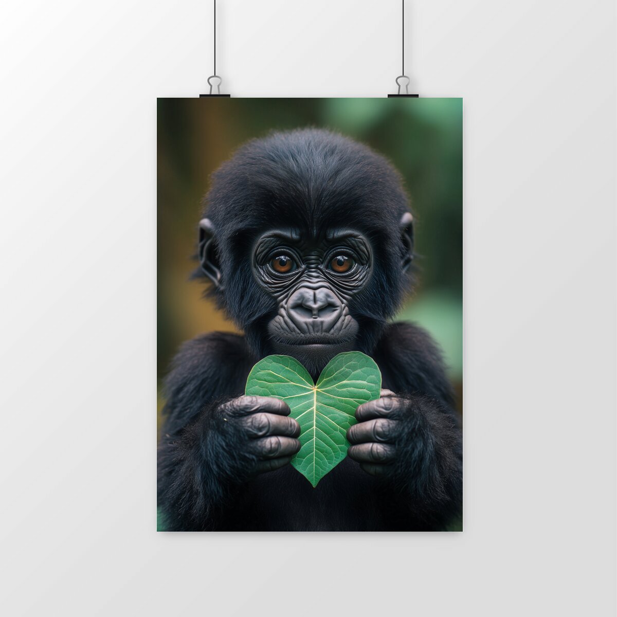 Image front Petit gorille coeur