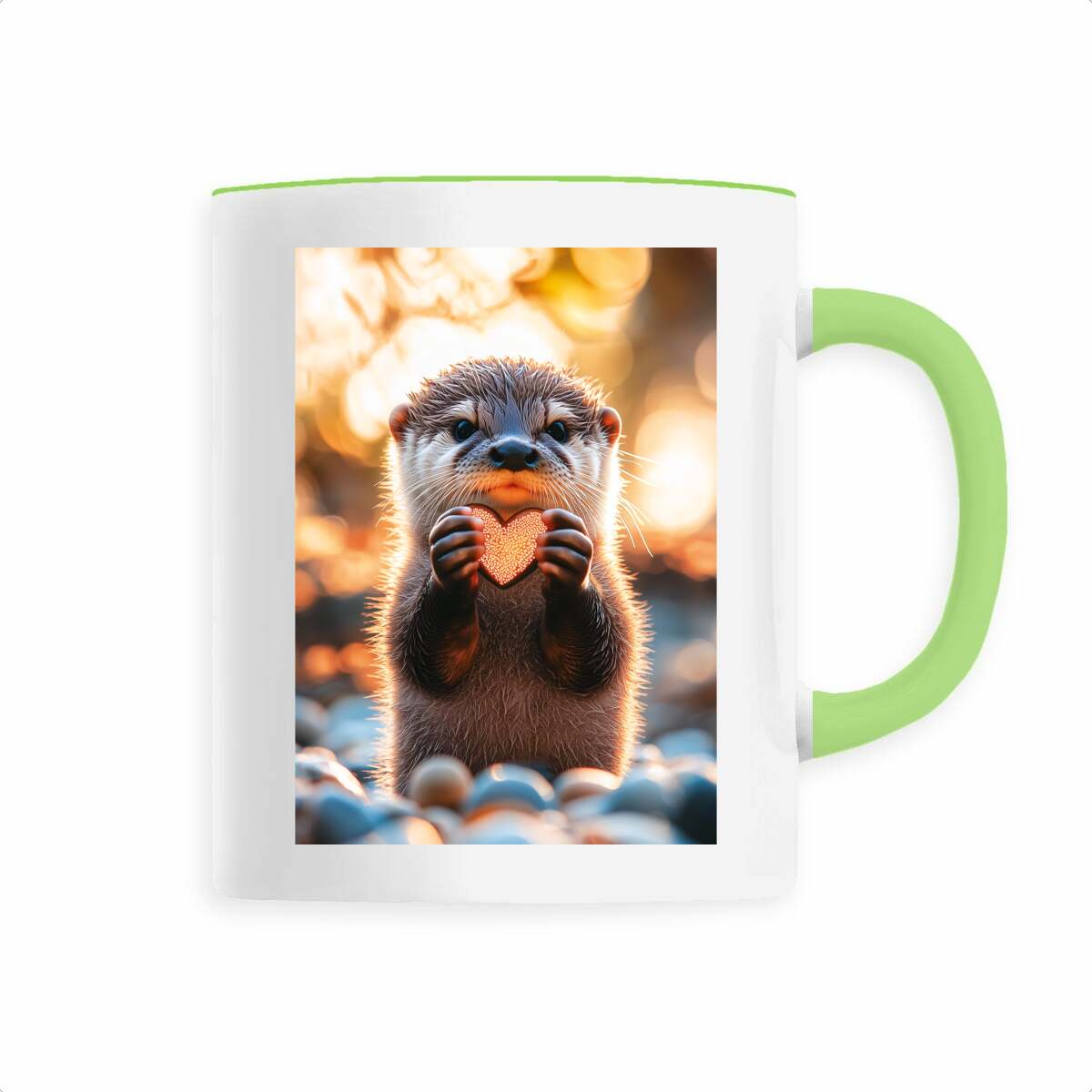 Image front Petite loutre coeur