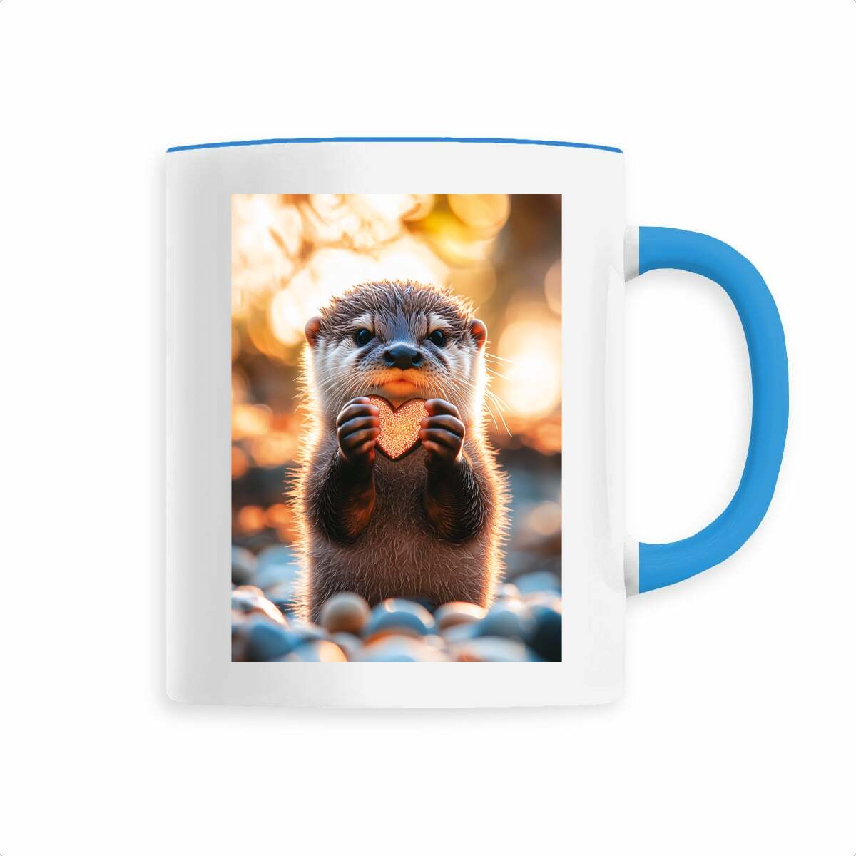 Image back Petite loutre coeur