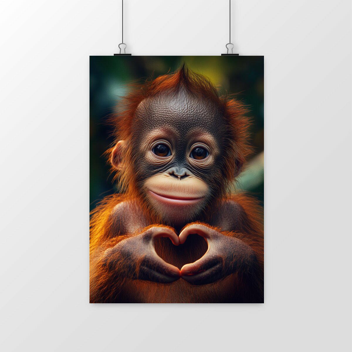 Image front Petit singe coeur