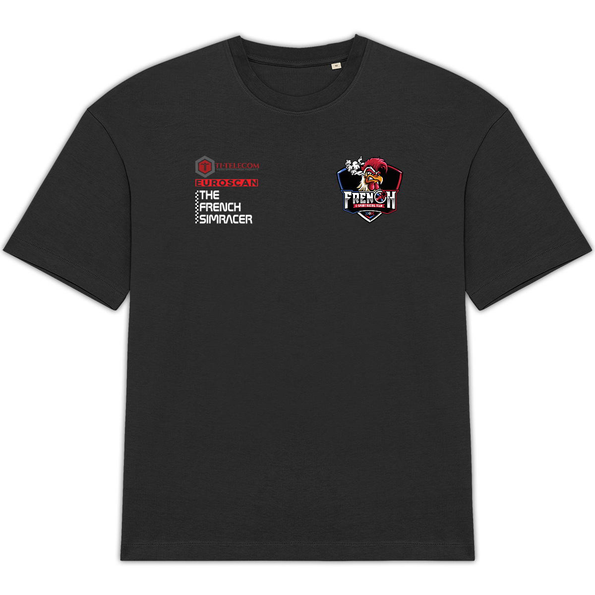 T-shirt Unisexe Oversized Team E-Sport Racing Français - Image