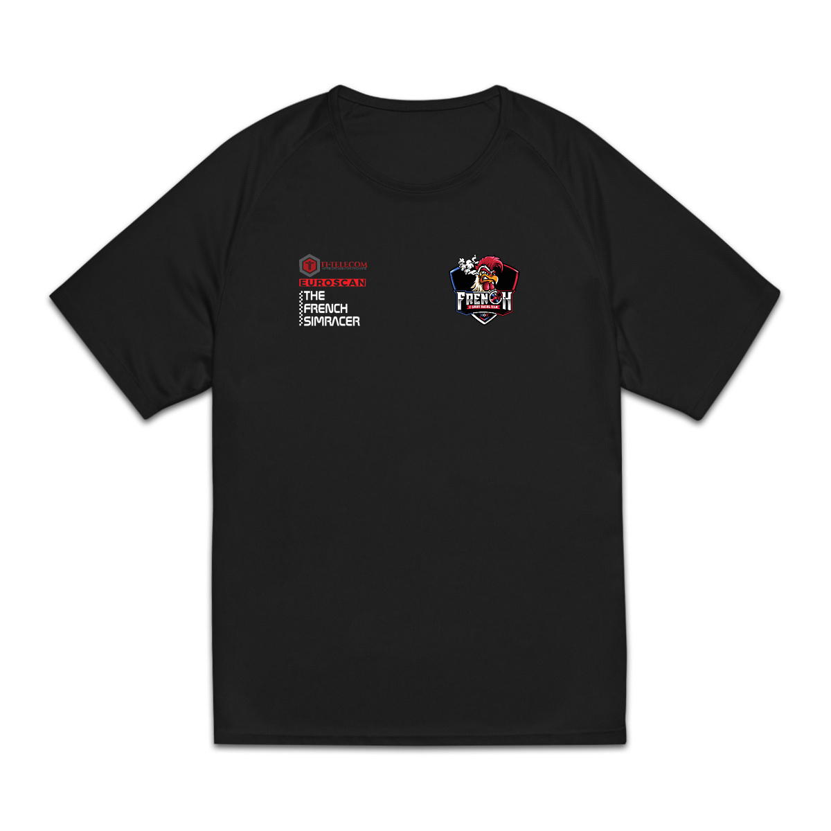 T-shirt de sport recyclé pour homme - French E-Sport Team - 2 Faces - Image