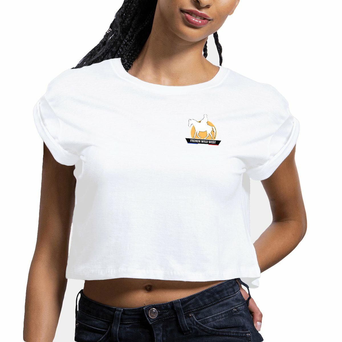 Crop Top Femme French Wild West 