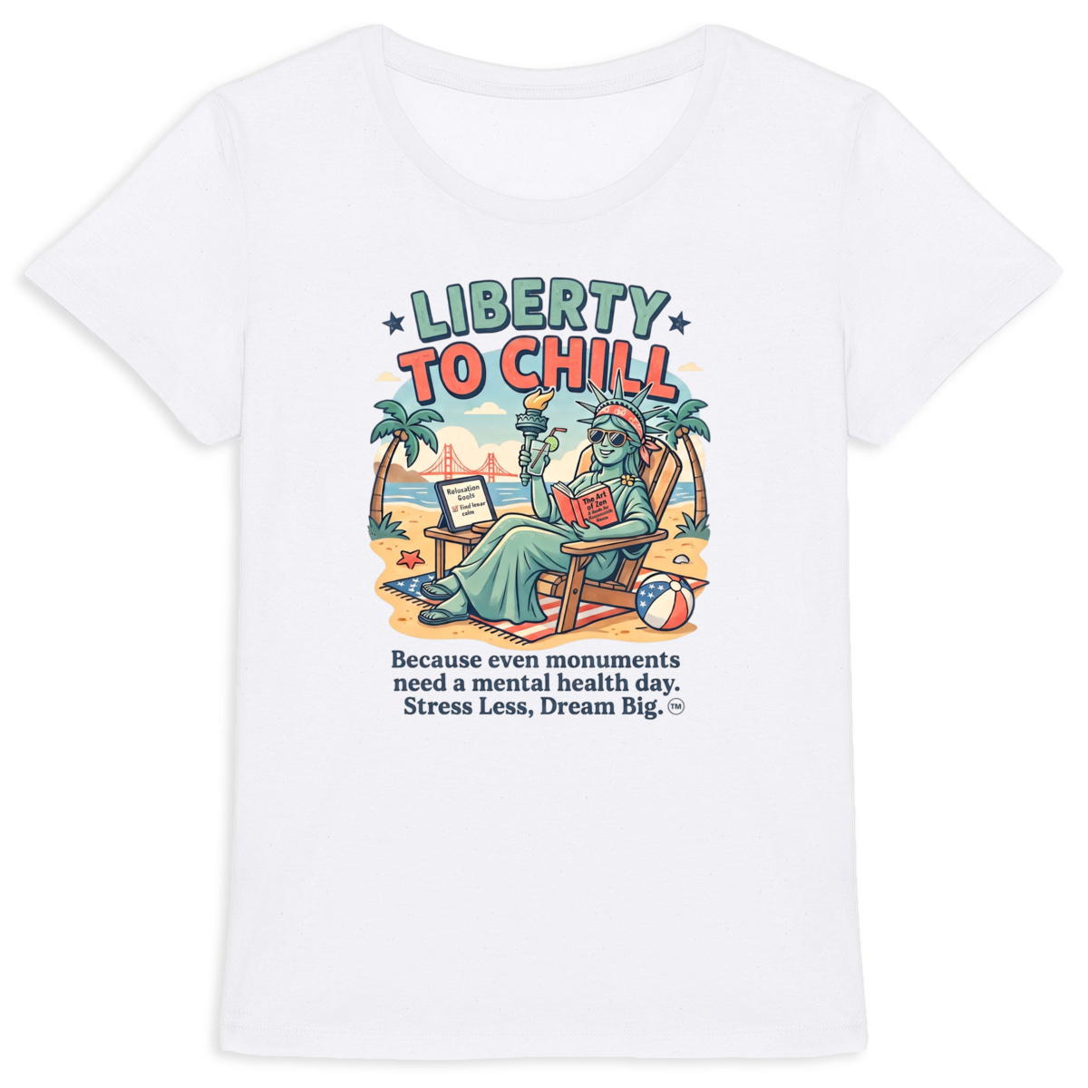 "Liberty to Chill" Women's Premium Organic T-Shirt