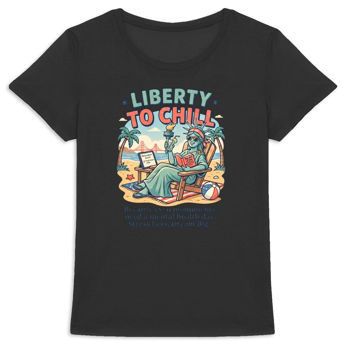 "Liberty to Chill" Women's Premium Organic T-Shirt - Image