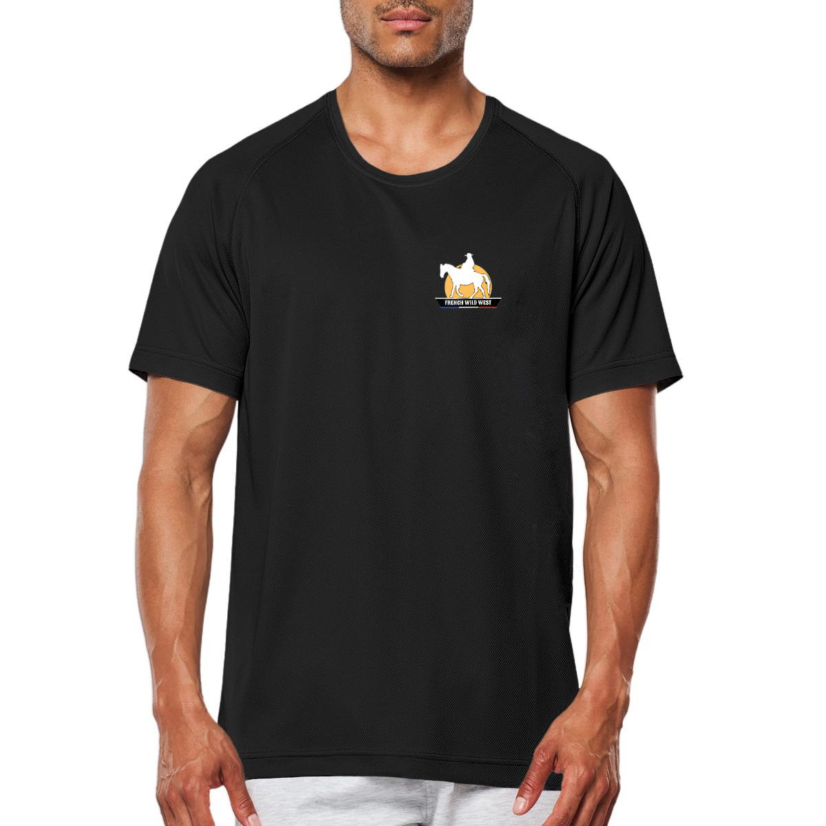  T-shirt de sport recyclé homme French Wild West 