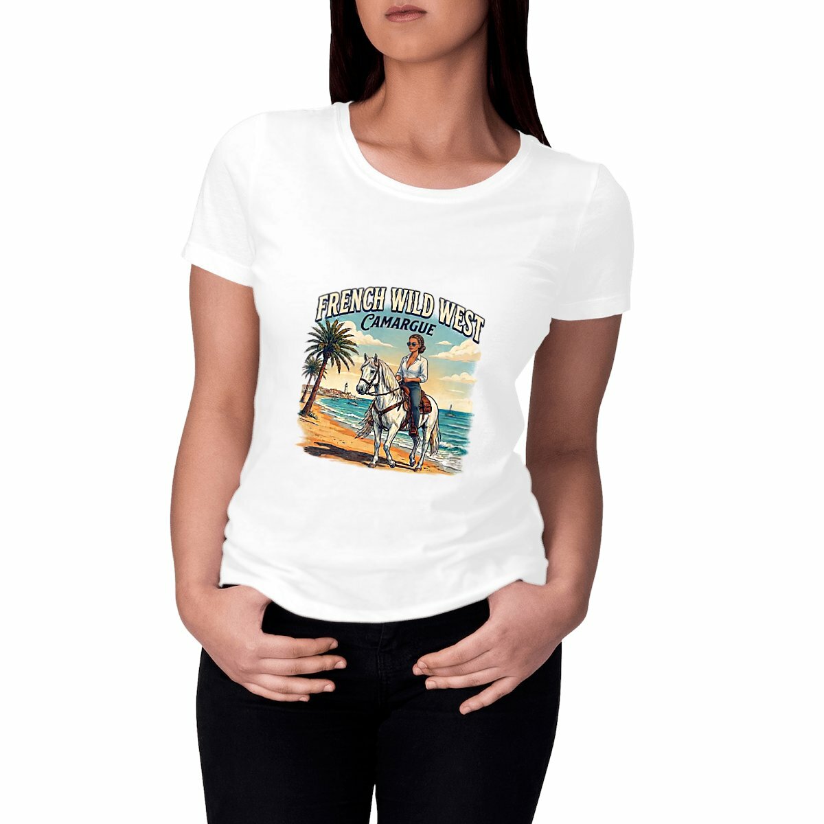 Tee shirt French Wild West Femme