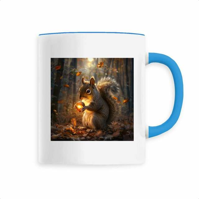 Image back Mug céramique écureuil Halloween