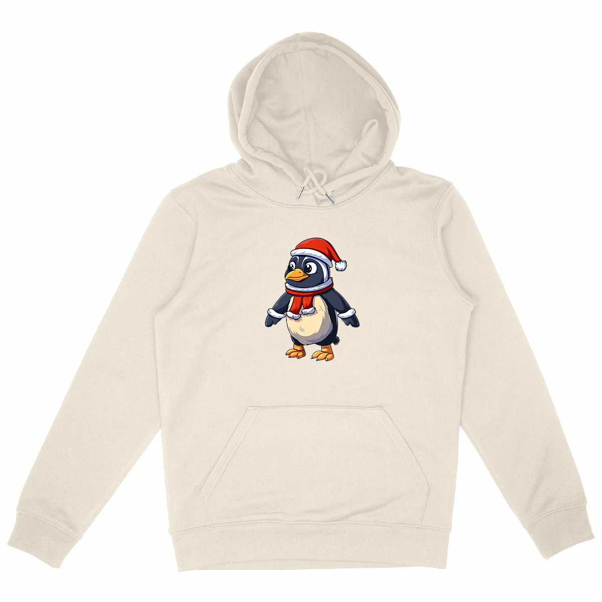 Image back Sweat à capuche Epais Unisexe - Le Pinguin Père Noël