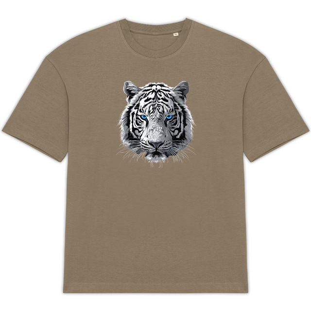Image front T-shirt Unisexe Oversized tigre