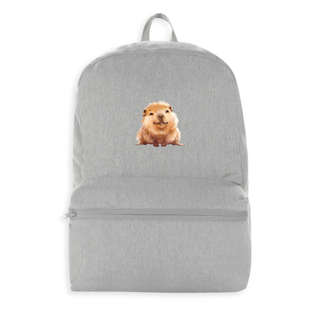 Image front Sac à dos 100 % recyclé - Adoptez le mignon Capybara