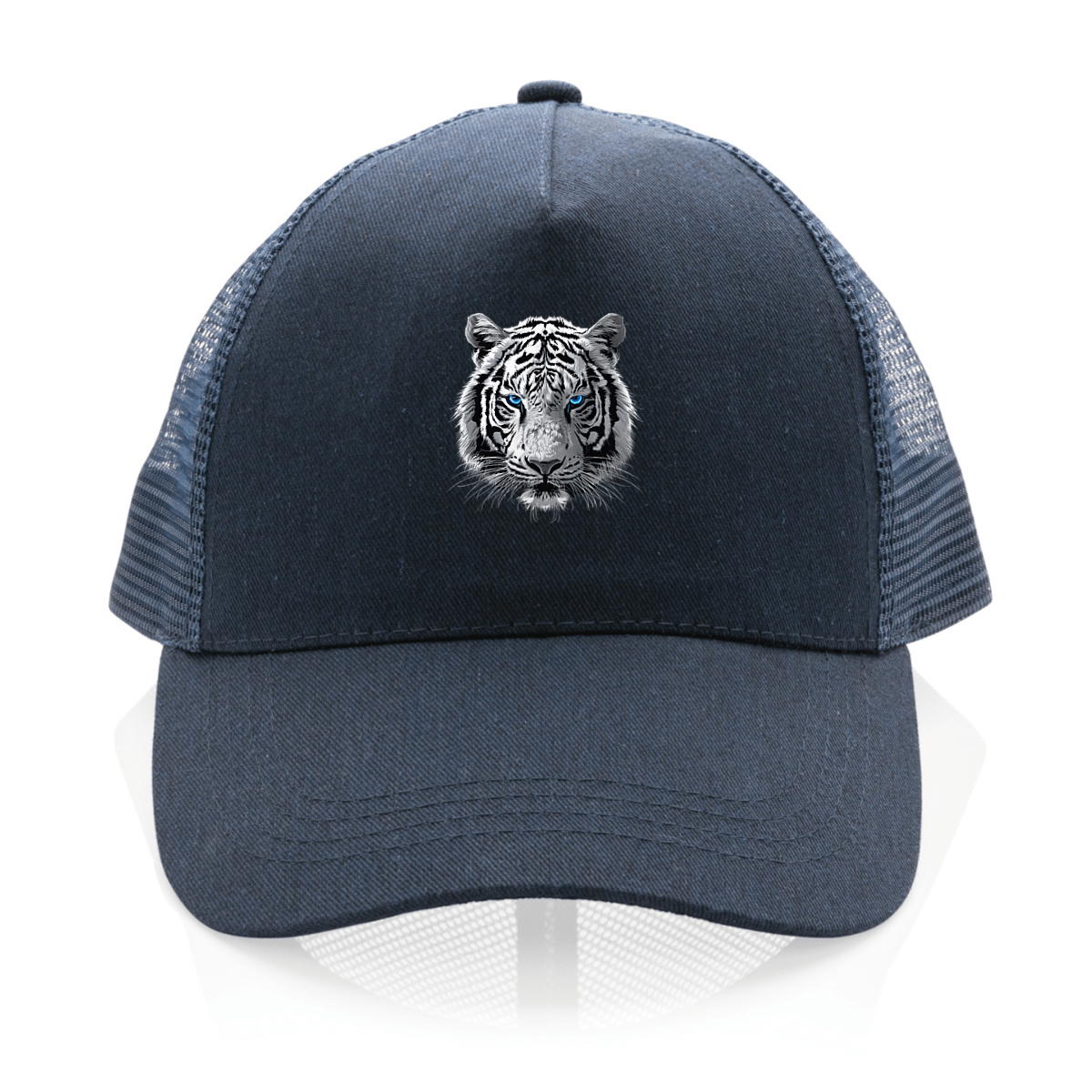 Image back Casquette Trucker 100% recyclée tigre