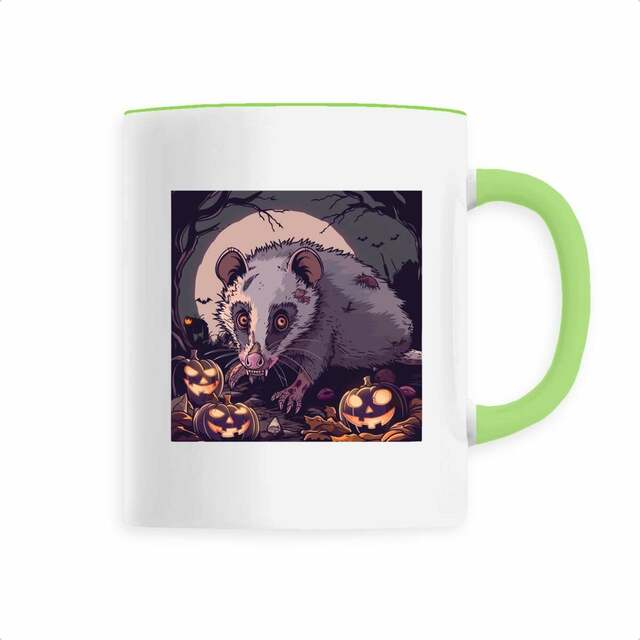 Image back Mug céramique Halloween Opossum