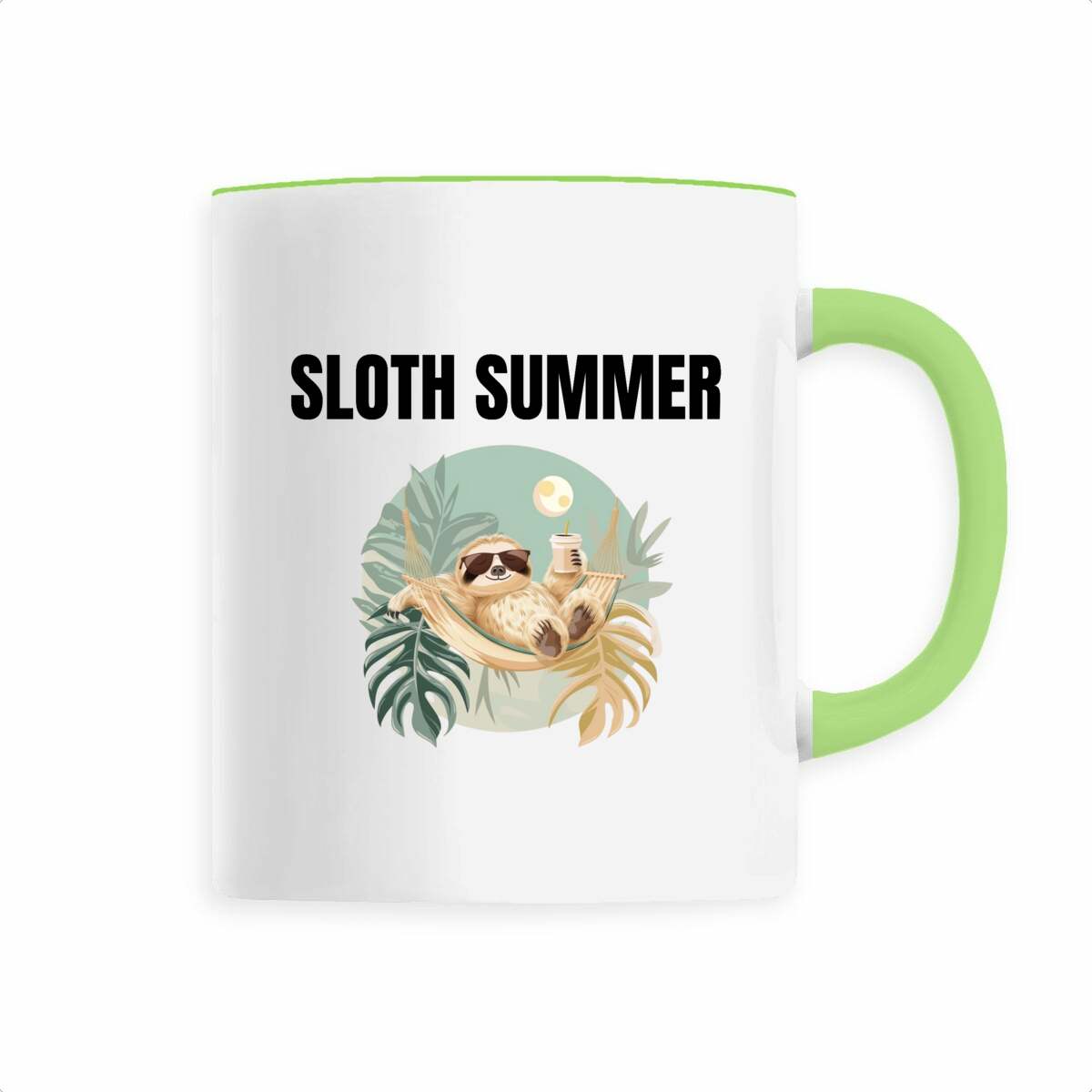 Image back Mug céramique: Island Mode Sloth - Sip in Relaxation