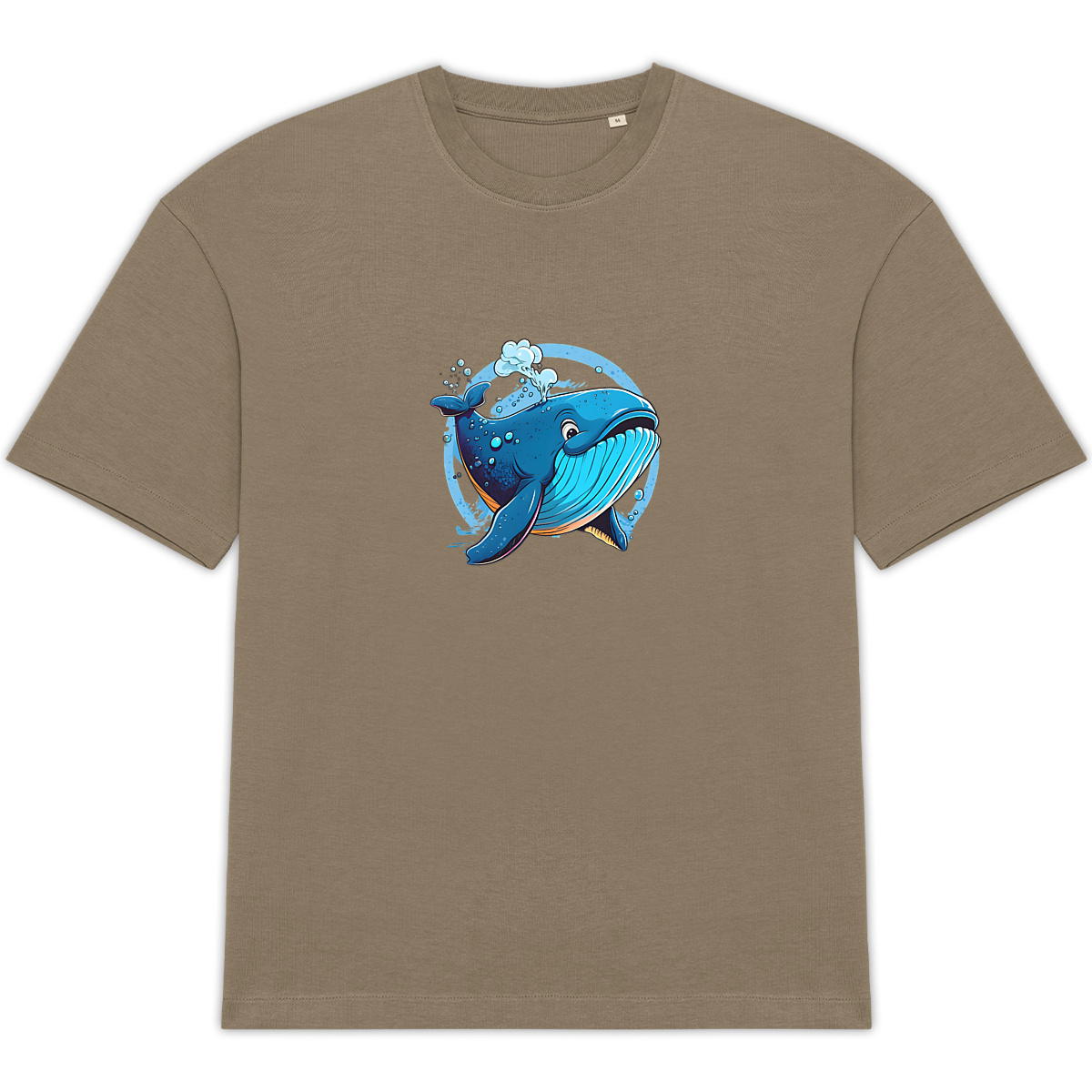 Image front T-shirt Unisexe Oversized baleine