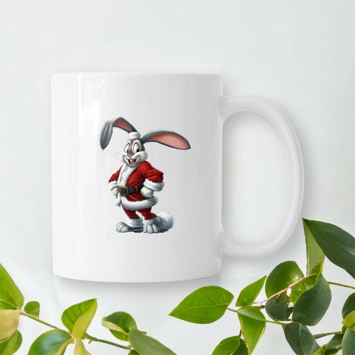 Image front Mug céramique lapin noël : L'esprit des fêtes dans votre tasse