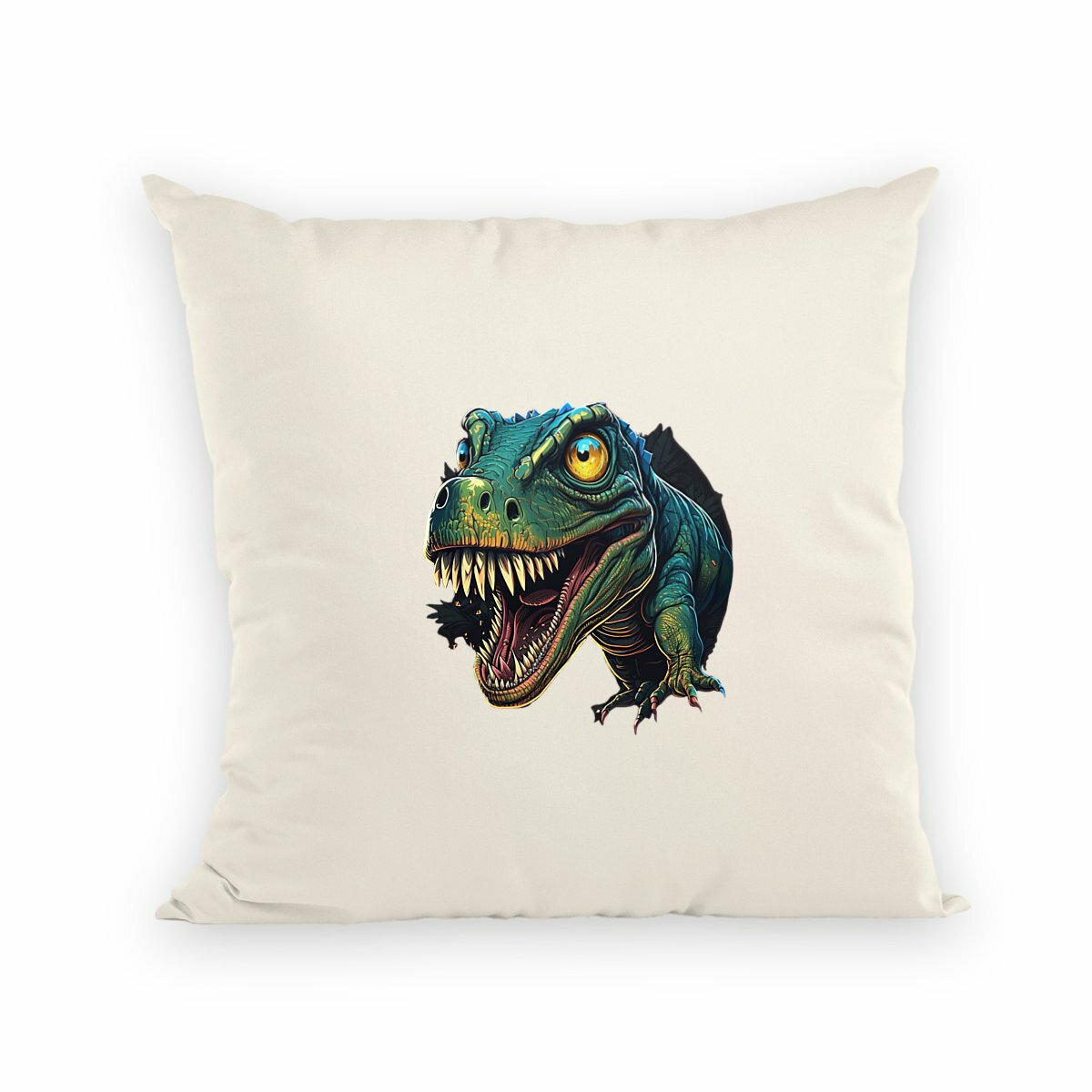Image front Coussin tyrannosaure