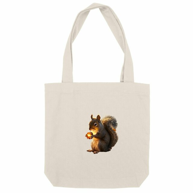 Image front Totebag épais Halloween Écureuil Bonbons