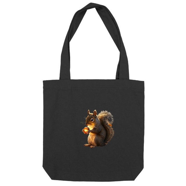 Image back Totebag épais Halloween Écureuil Bonbons