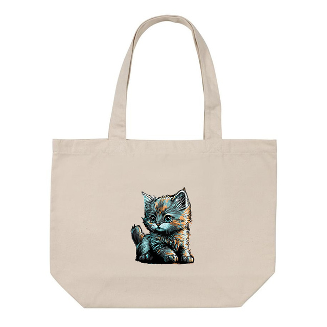 Image front Shopping bag chaton