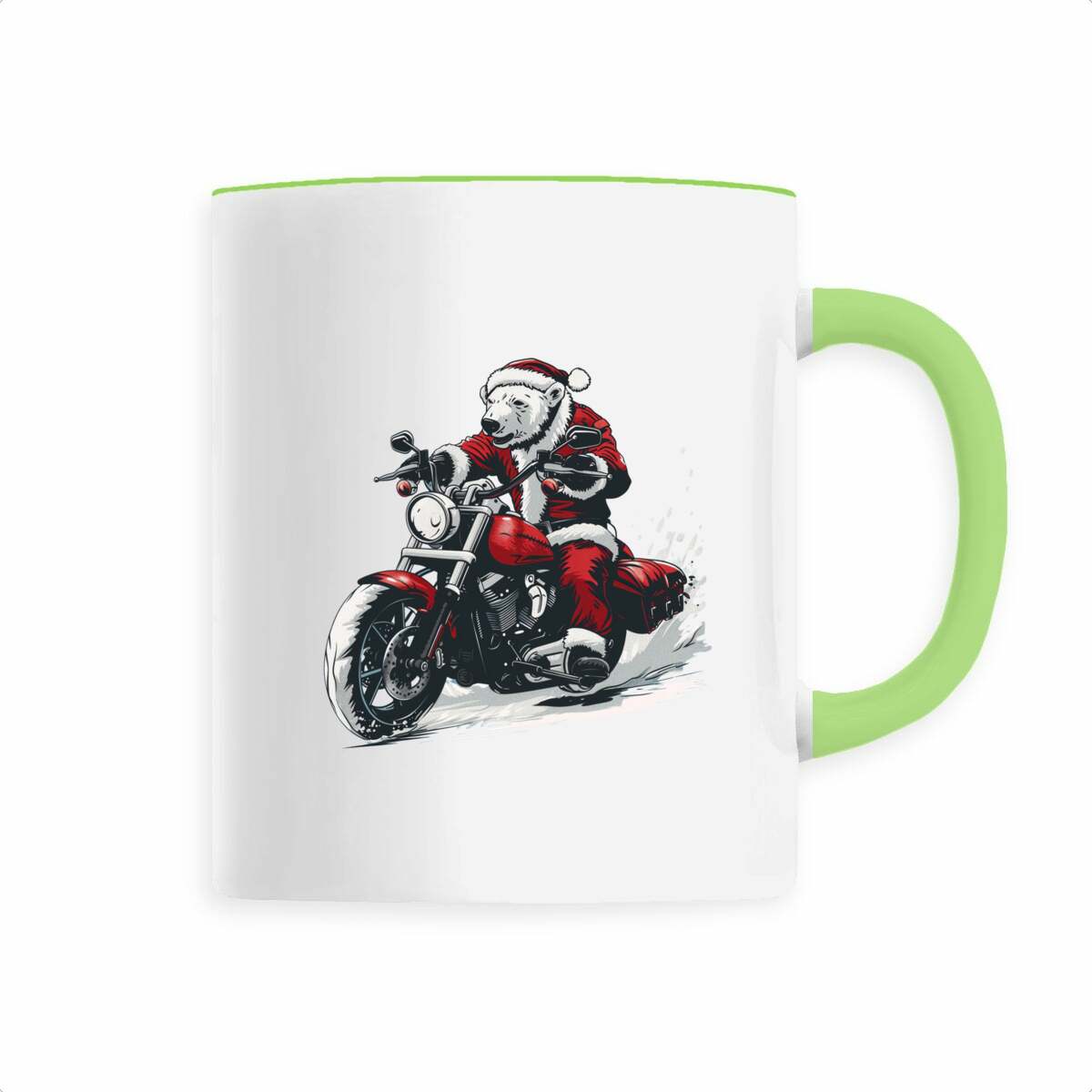 Image back Mug céramique ours polaire en père Noël : Magie des fêtes