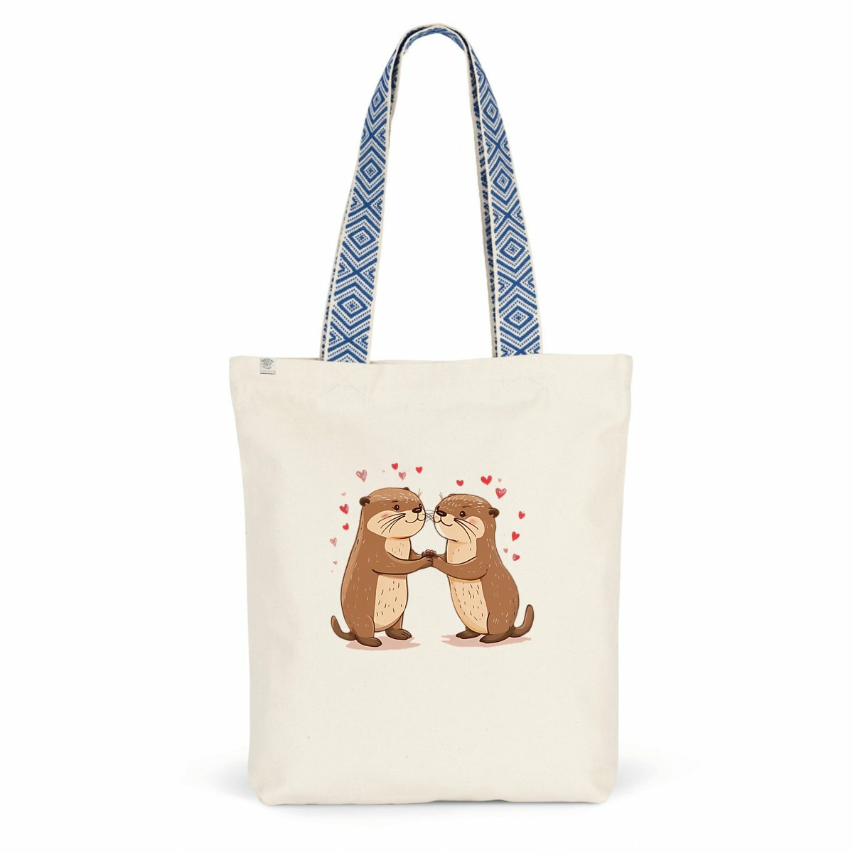 Image back Totebag ethnique : Loutres Amoureuses en Éveil