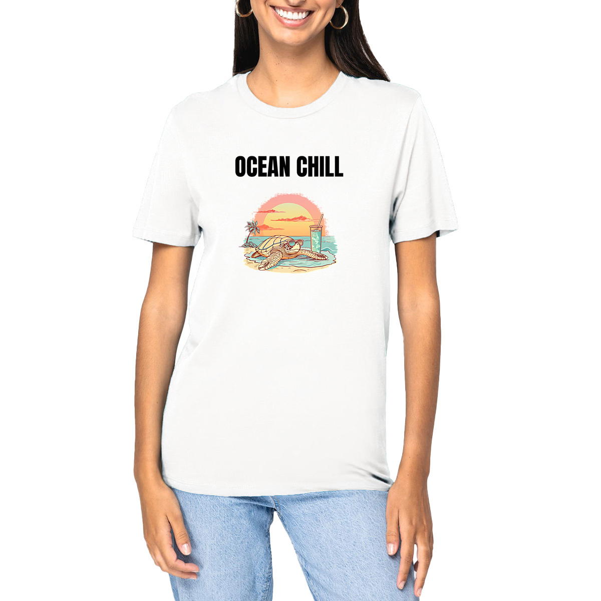 Image du produit T-shirt Unisexe épais: Embrace the Cute Beach Aesthetic