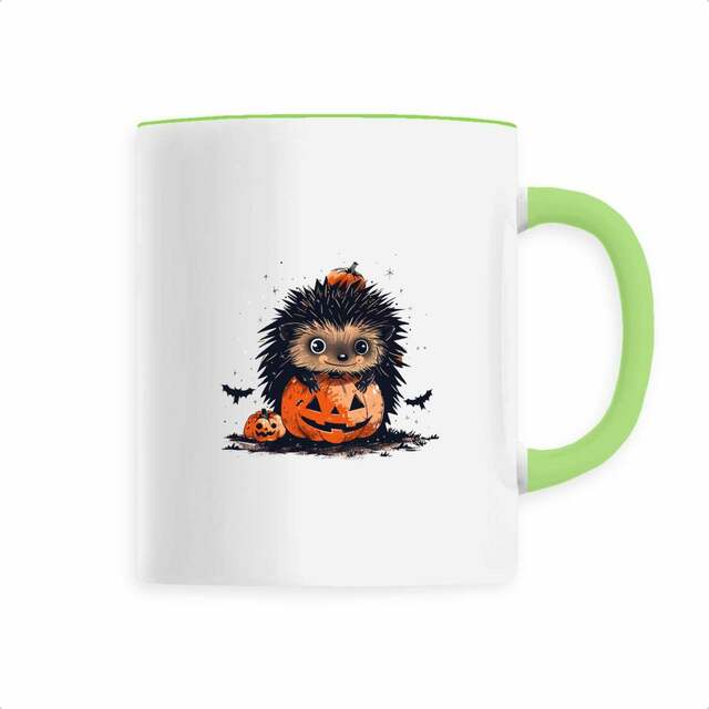 Image back Mug céramique hérisson Halloween