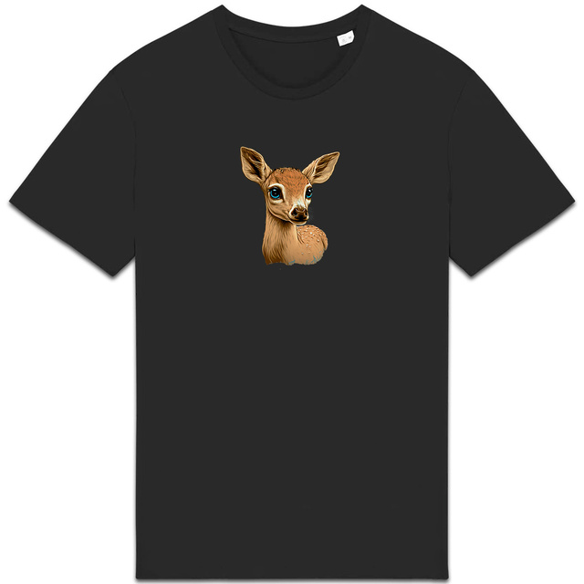 Image back T-shirt Unisexe épais faon