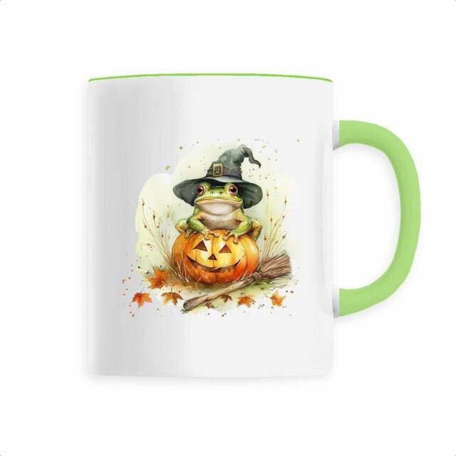 Image back Mug céramique Grenouille Halloween