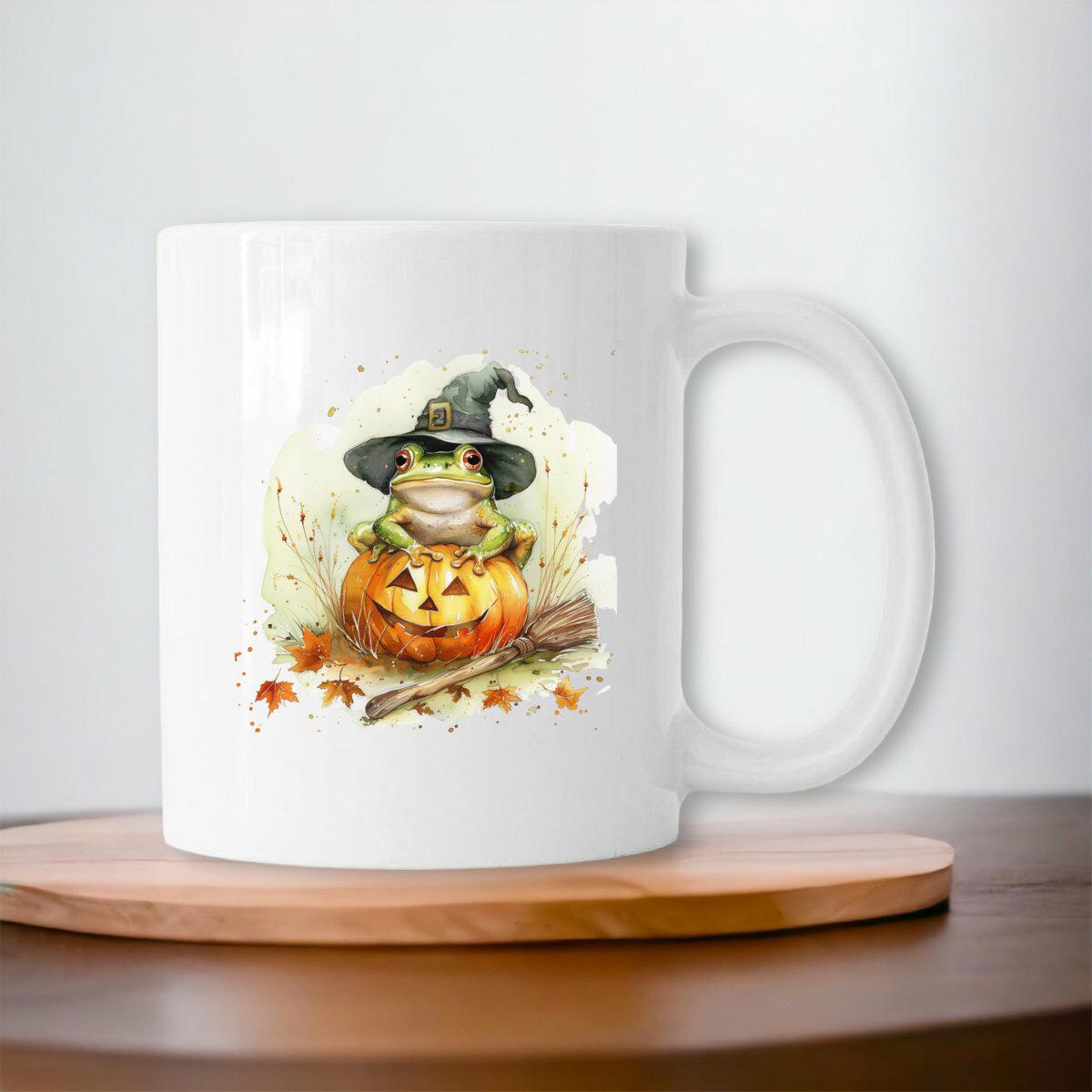 Image front Mug céramique Grenouille Halloween