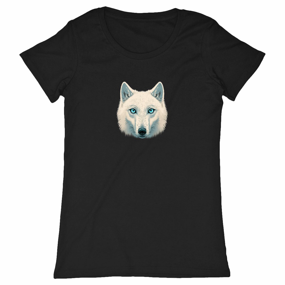 Image back T-shirt Femme Classique loup blanc