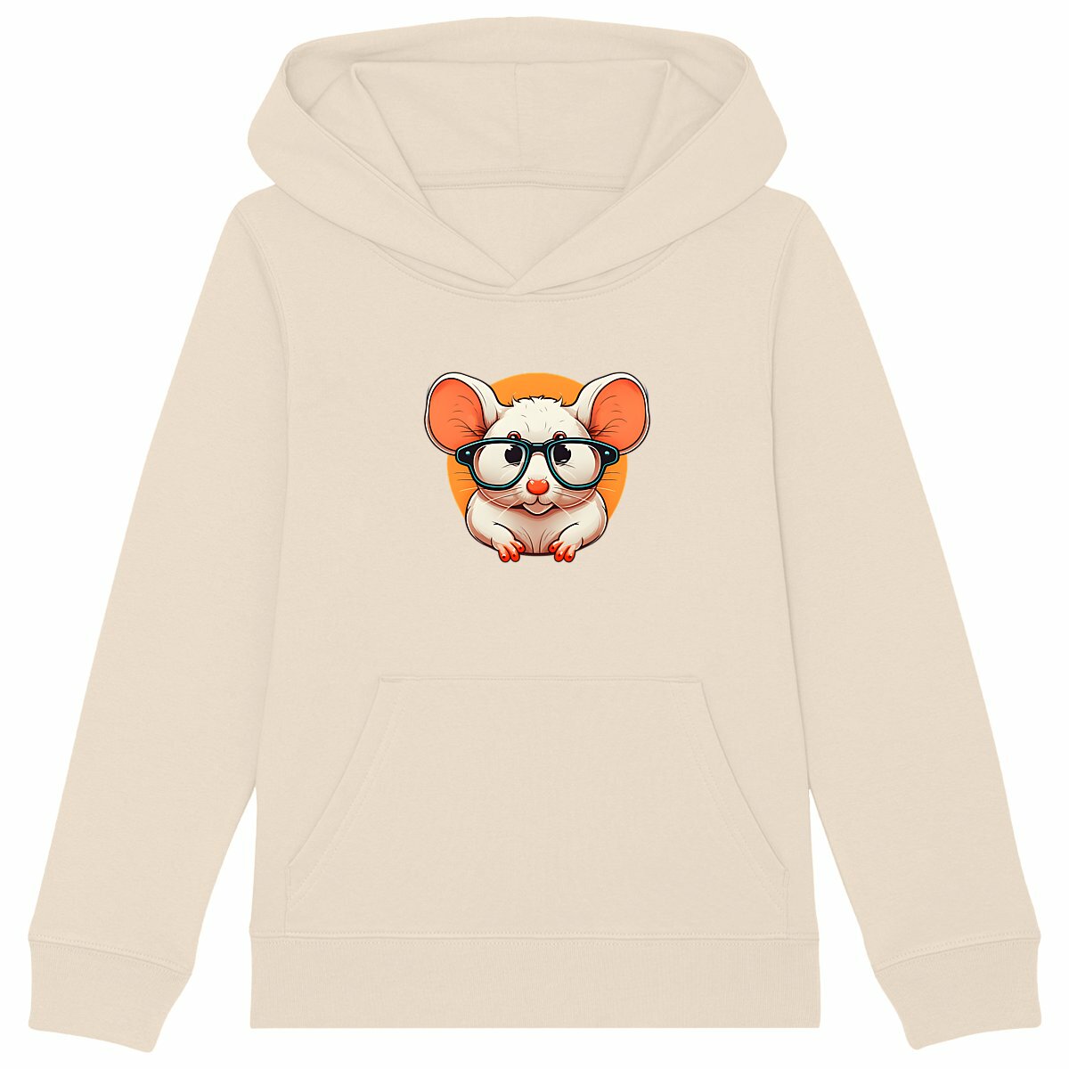 Image front Sweat à capuche Epais Enfant souris rigolote