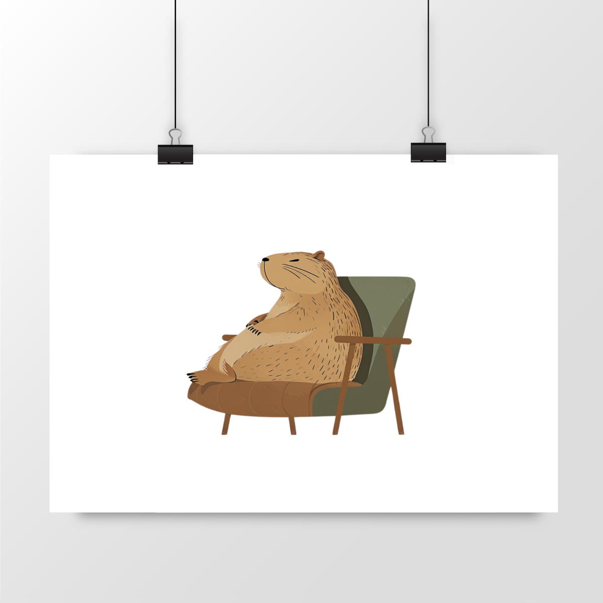 Image front Poster horizontal : Capybara Mignon pour une Décoration Unique